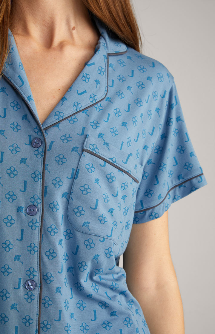 Loungewear Shirt in Ocean Blue