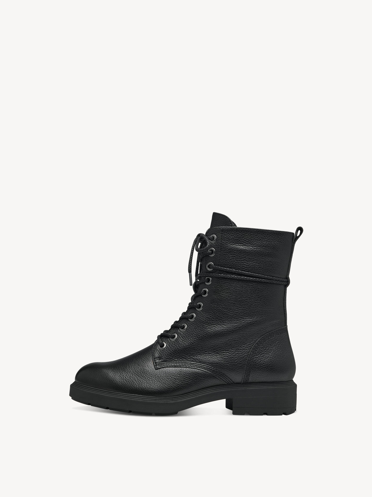 Bottine en cuir - noir