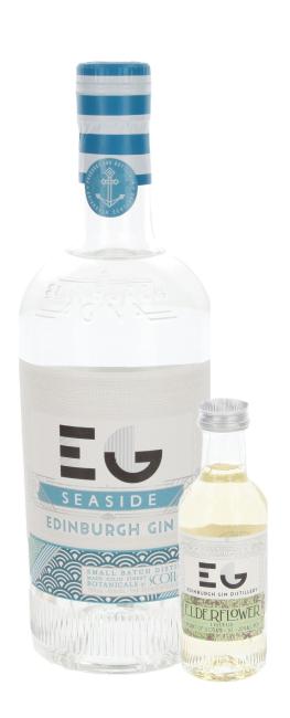Edinburgh Seaside Gin inkl. gratis Miniatur Edinburgh Elderflower Gin Liqueur 0,75 l·41,5 % vol