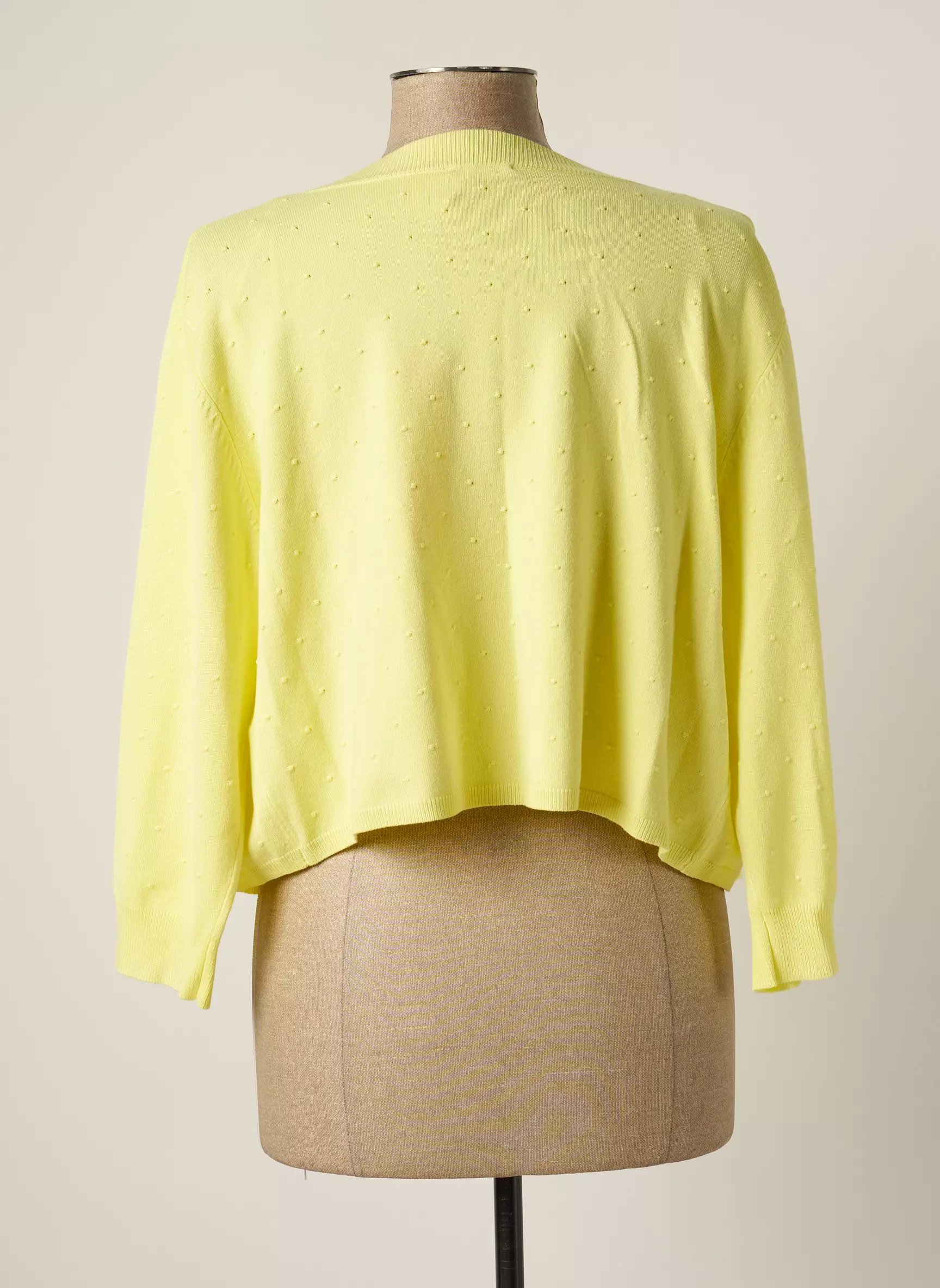 Felino Cardigans Femme couleur jaune