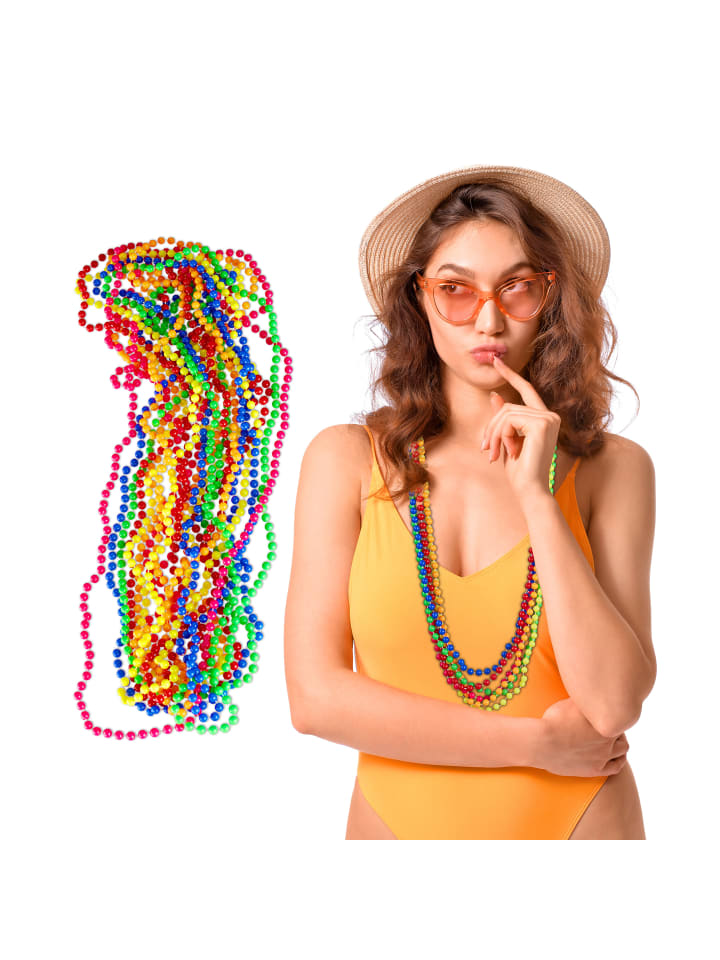 relaxdays 30 x Perlenkette in Bunt günstig kaufen onesize