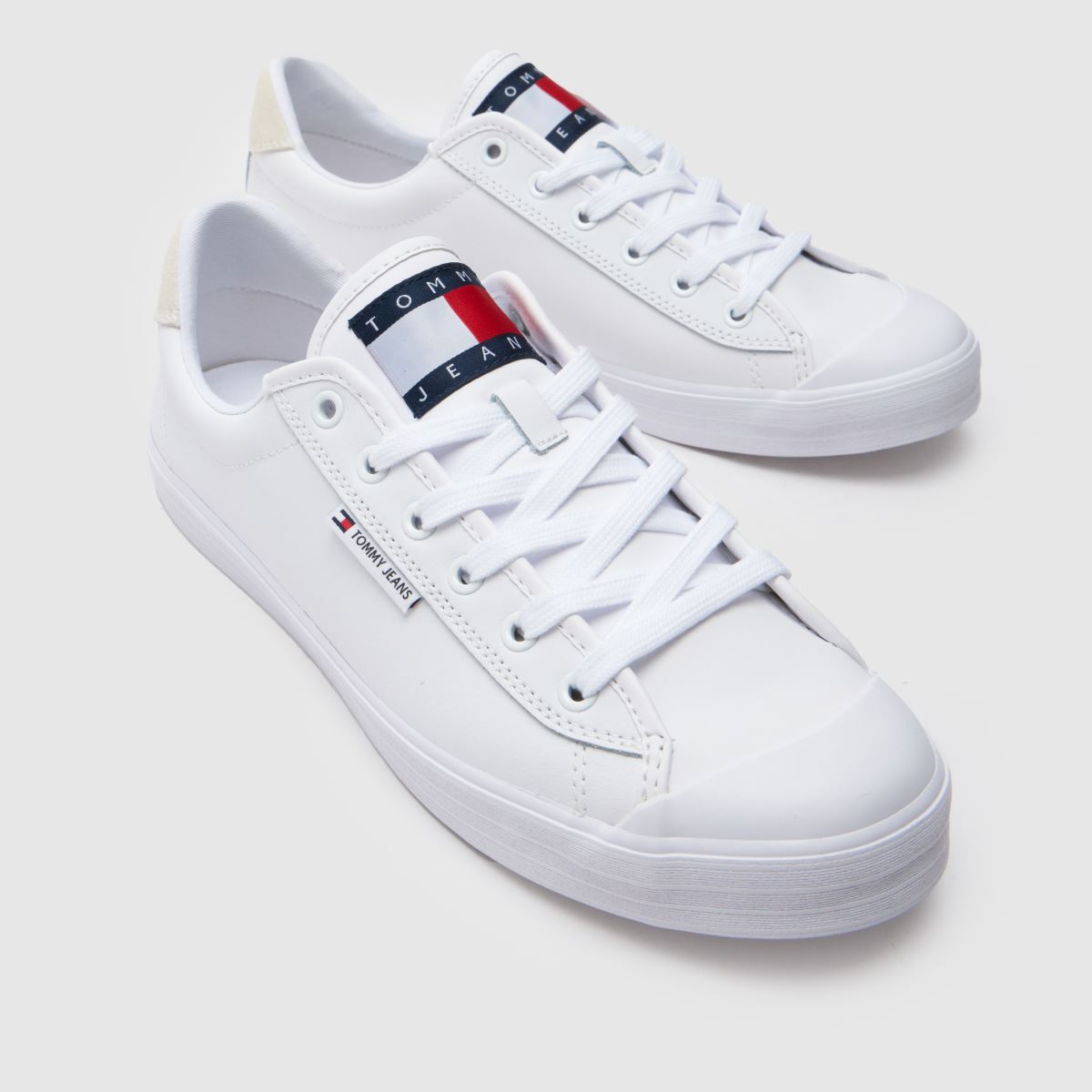 Tommy Jeans vulkanizált lökhárítós sportcipő fehér színben