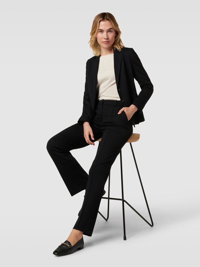 Blazer mit Eingrifftaschen in schwarz