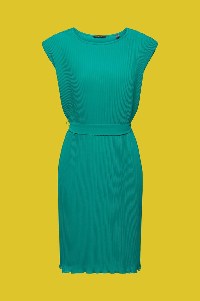 Ärmelloses Plisseekleid, LENZING™ ECOVERO™