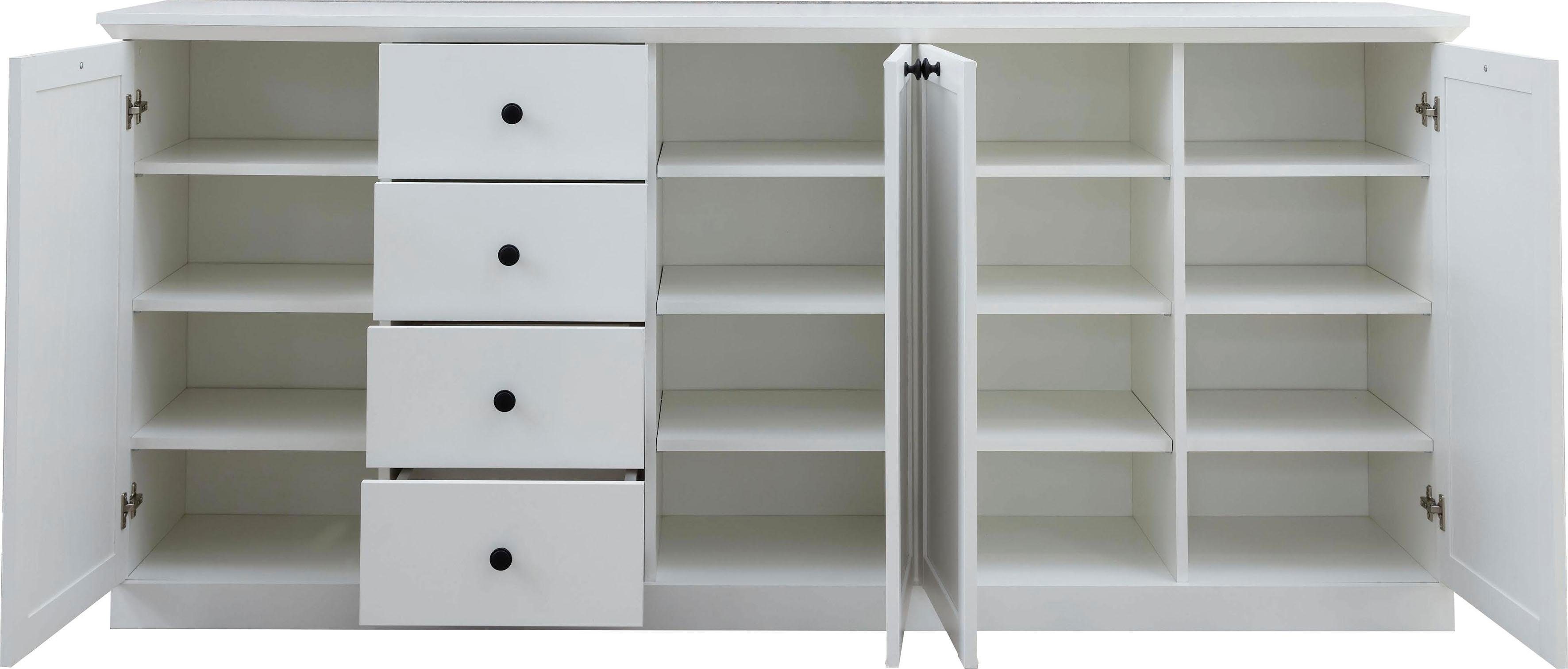 Home affaire Sideboard Örebro, zeitloser Landhausstil, mit Vollauszug