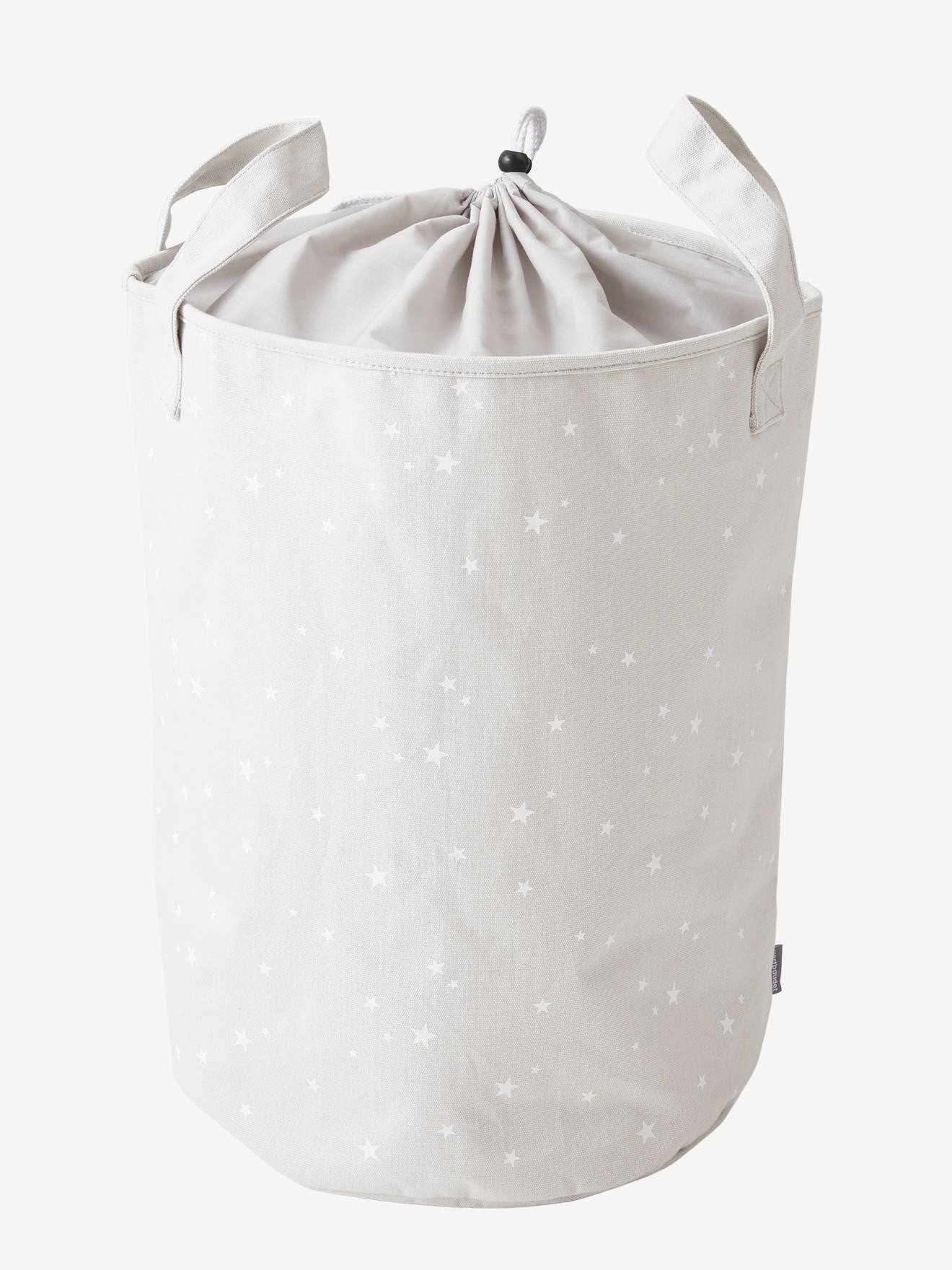 Panier à linge personnalisable gris