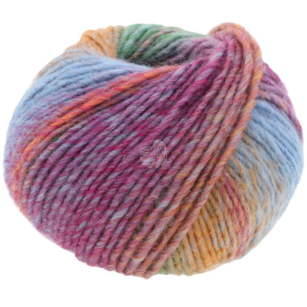 LANA GROSSA COLORS FOR YOU Häkelwolle, 90 m (voluminöses Dochtgarn mit Farbverlauf), 50 g