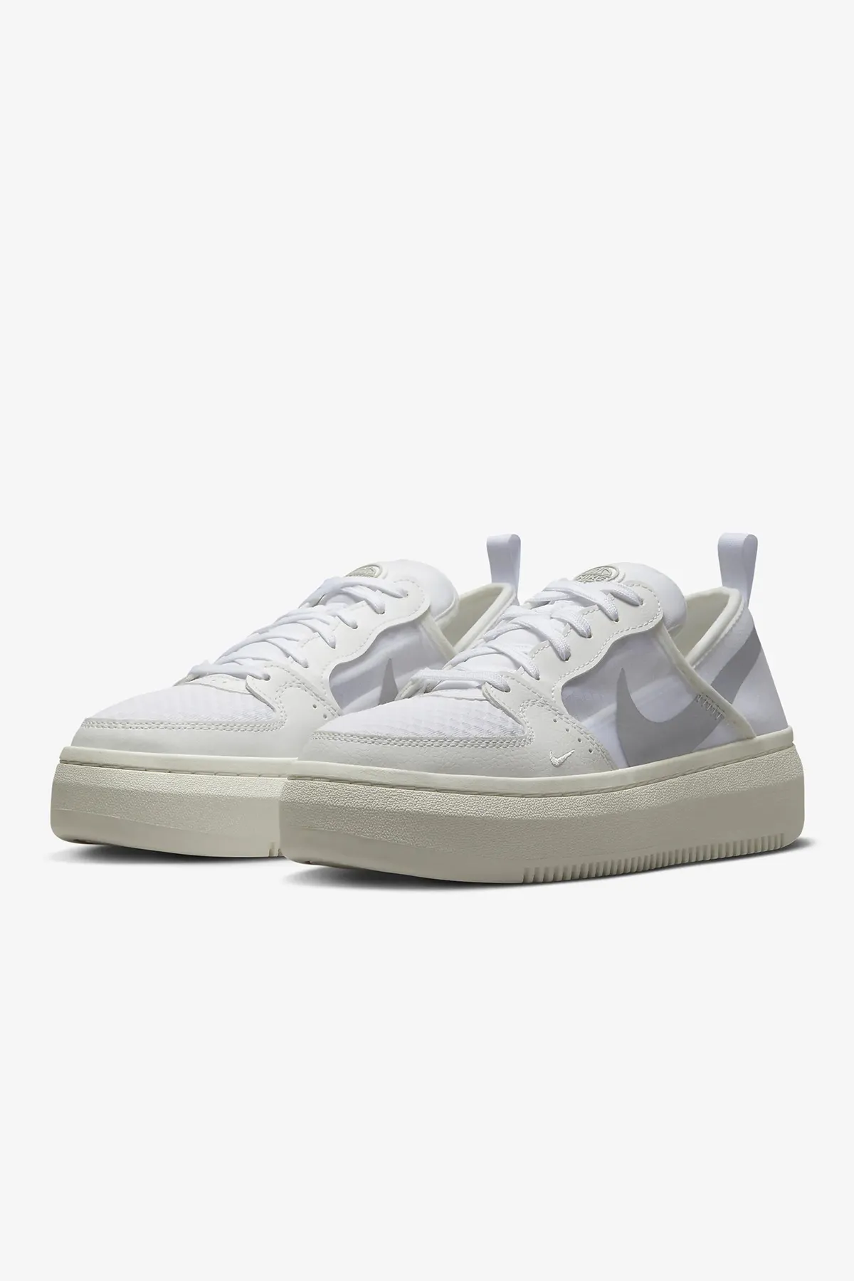 Nike  W Nike Court Vision Alta Weiß/Segel/Metalic Silber Sneaker für Damen / Mädchen