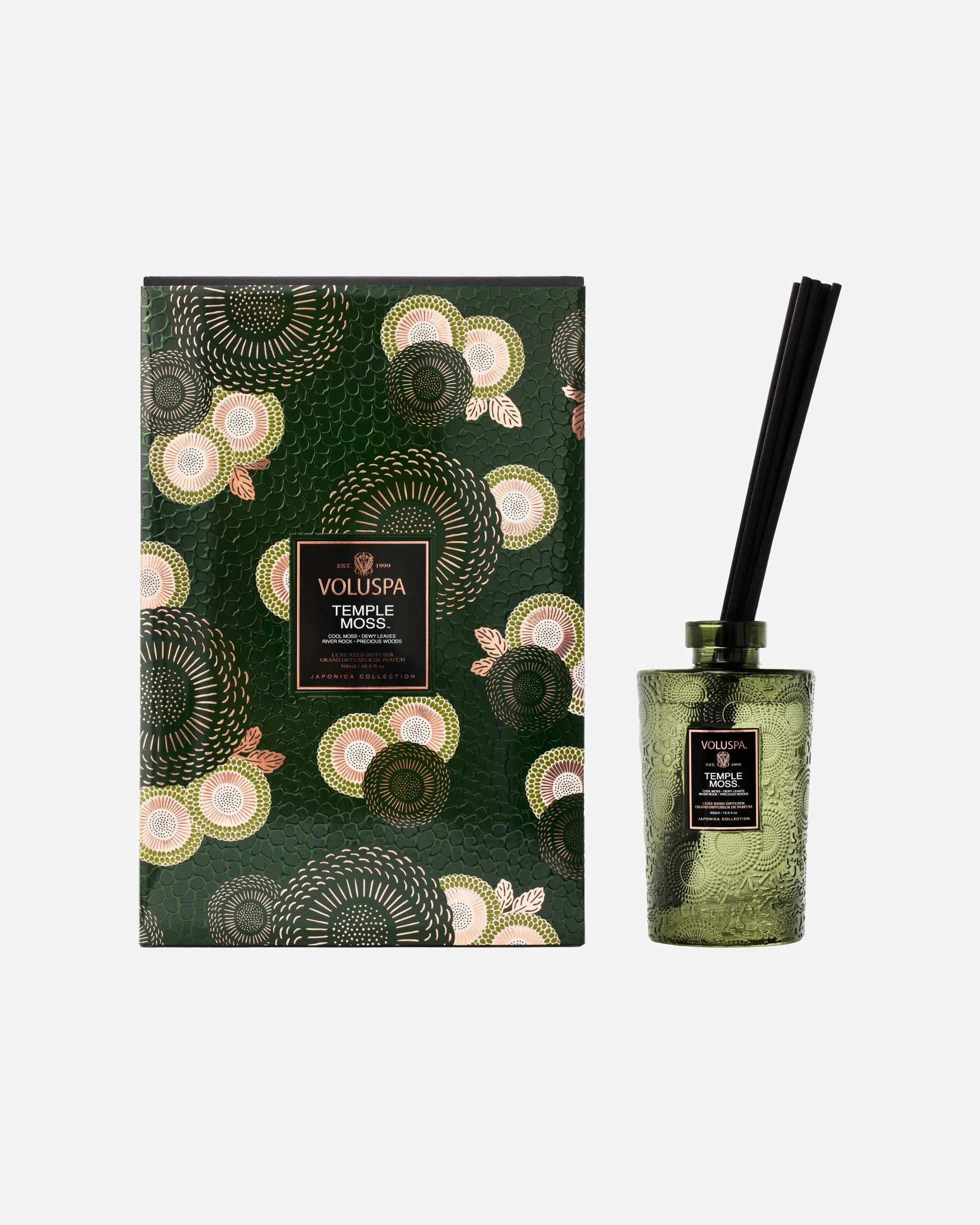 VOLUSPA Temple Moss komplet difuzorjev