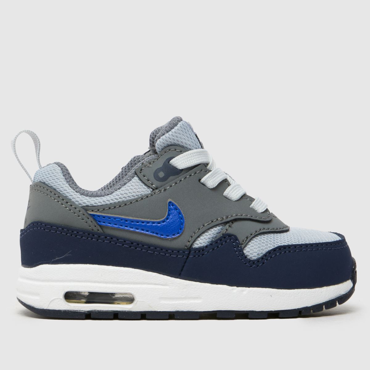 Nike grå multifärgade Air Max 1 easyon pojkar småbarnsskor