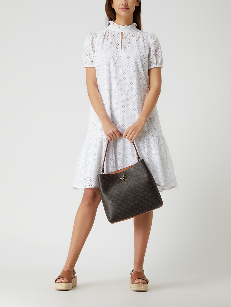 Hobo Bag mit Logo-Muster Modell 'Filiberta' in mittelbraun