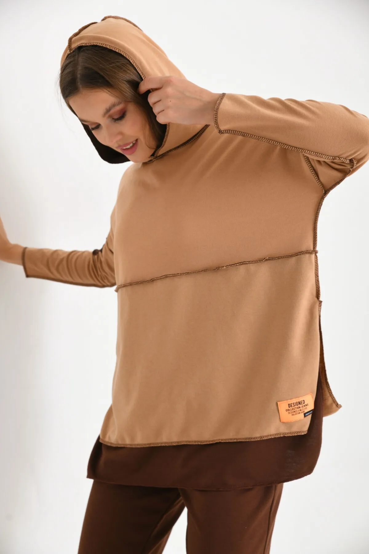 VOLT CLOTHİNG  Trainingsanzug - Braun - Regular Fit