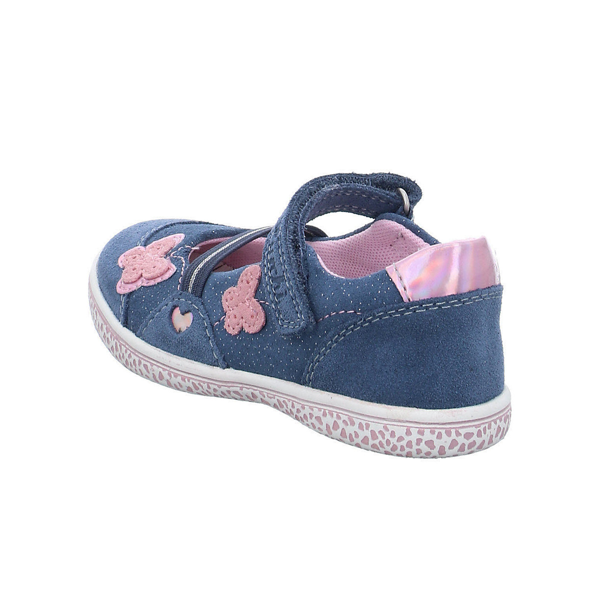 Mädchen Ballerinas Schuhe Taha Ballerina Kinderschuhe Veloursleder gemustert Ballerinas