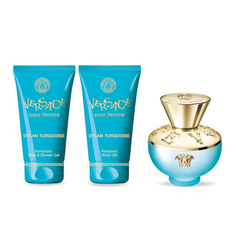 Versace Coffret VERSACE Dylan Turquoise 50ml + 2 cadeaux Coffret Eau de Toilette + 2 cadeaux