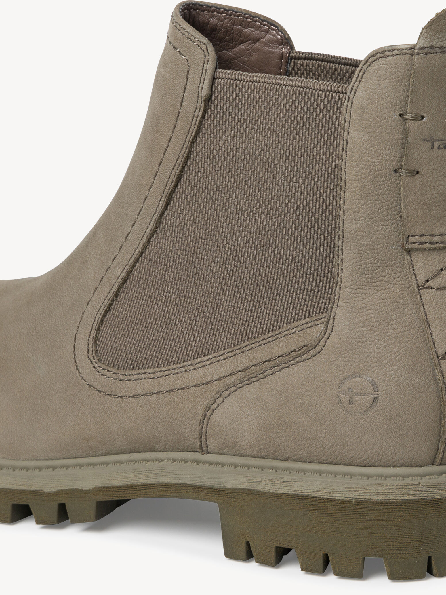 Bottine Chelsea en cuir - vert