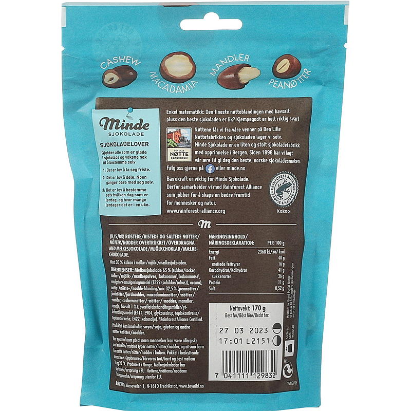 Minde Minde nøttekos 170 g  nøtteblanding