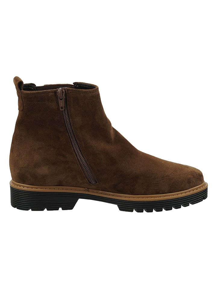 Gabor Leder-Chelsea-Boots in Braun günstig kaufen