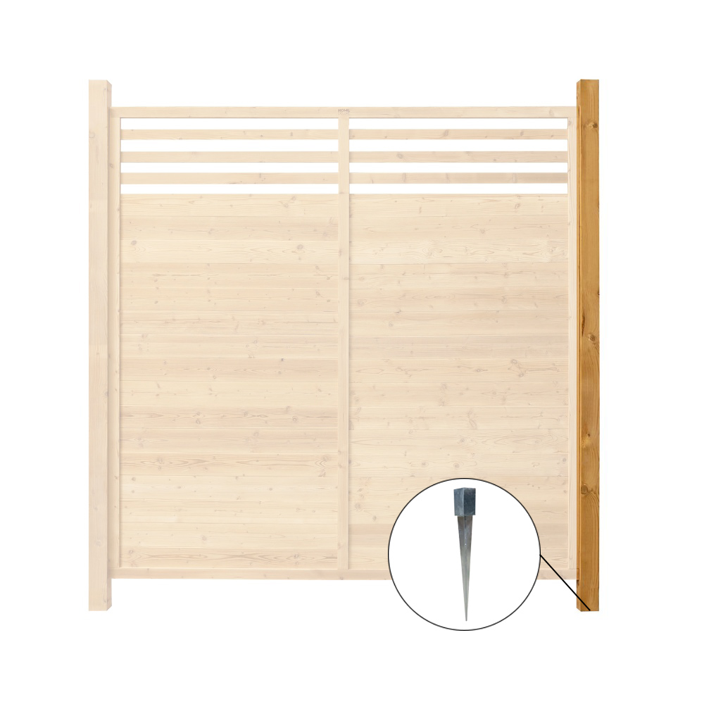 Home Deluxe Holzzaun SOMA - 1x gr. Pfosten