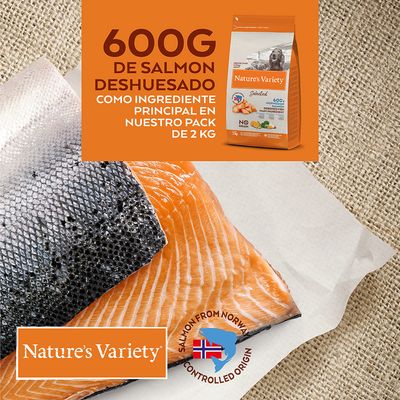 ​​​​​​​Nature's Variety Selected Medium / Maxi Adult Norwegischer Lachs