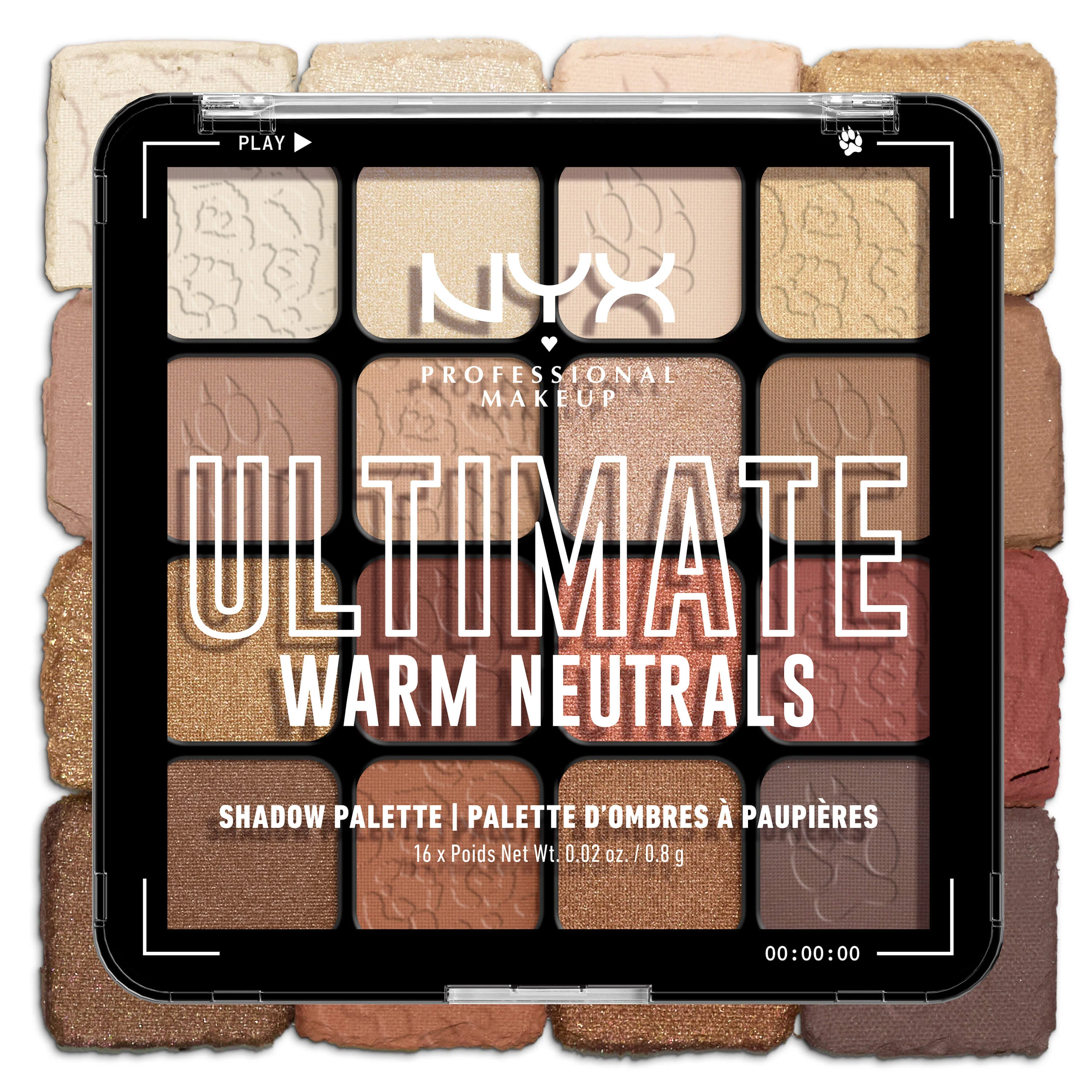 Paleta de sombras de ojos definitiva - Tonos neutros cálidos - Paleta de sombras de ojos