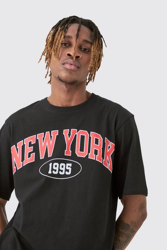 Tall T-Shirt mit New York Print