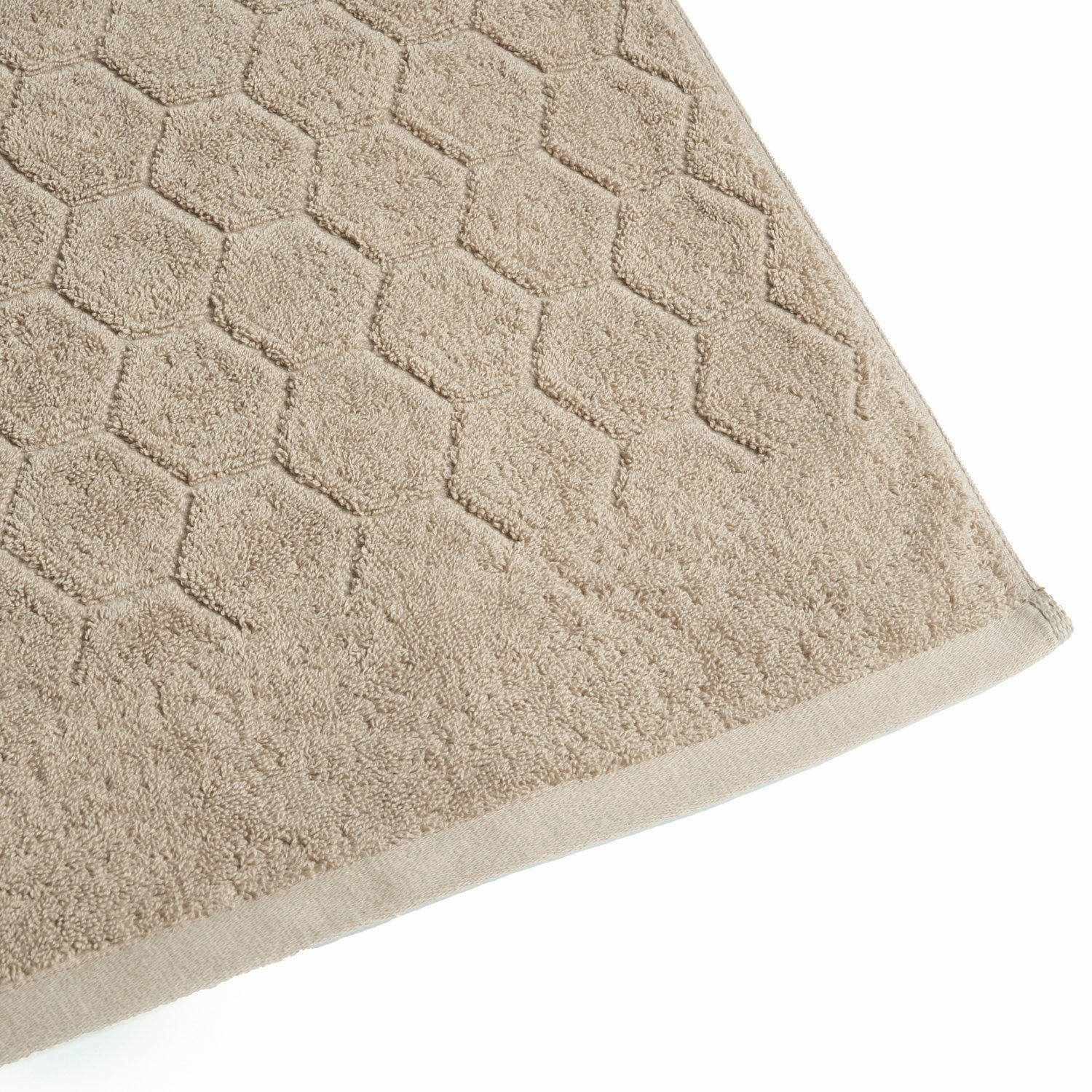 Aymando Gästehandtuch Bio, Bio Baumwolle (1-St), 30x30 cm Hexagon