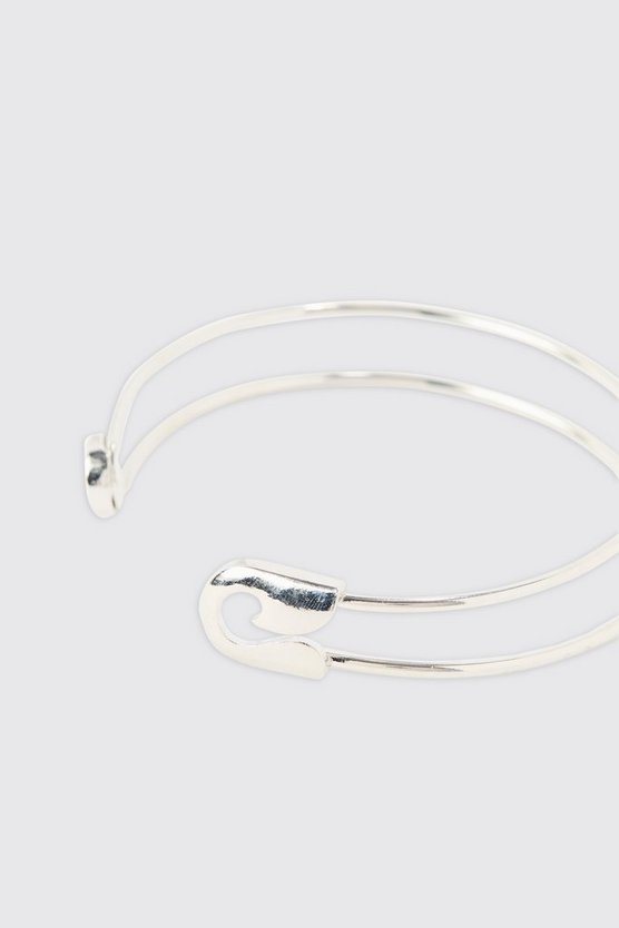 Silbernes Armband mit Sicherheitsnadel