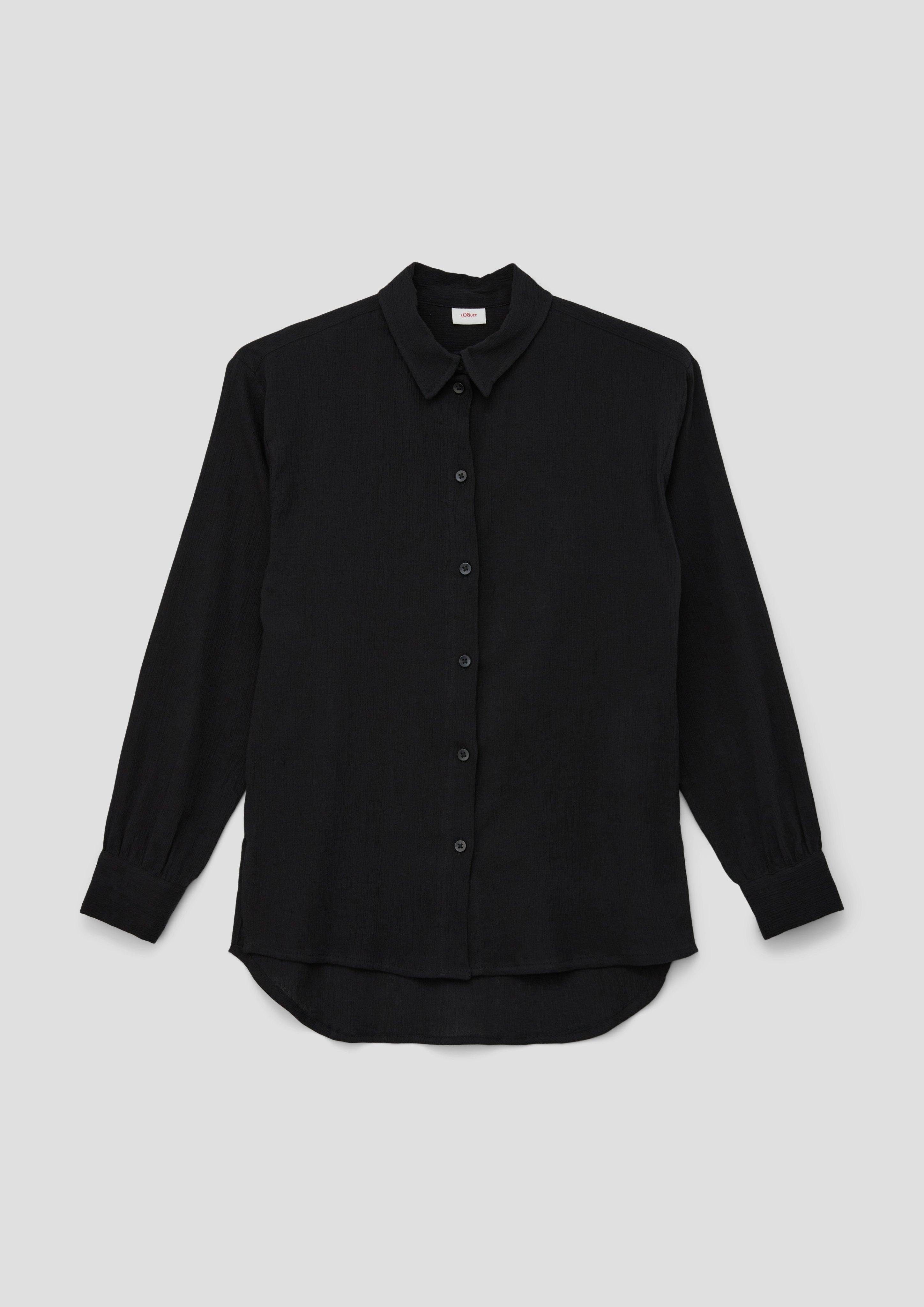 s.Oliver Langarmbluse Bluse in Long-Shape Raffung