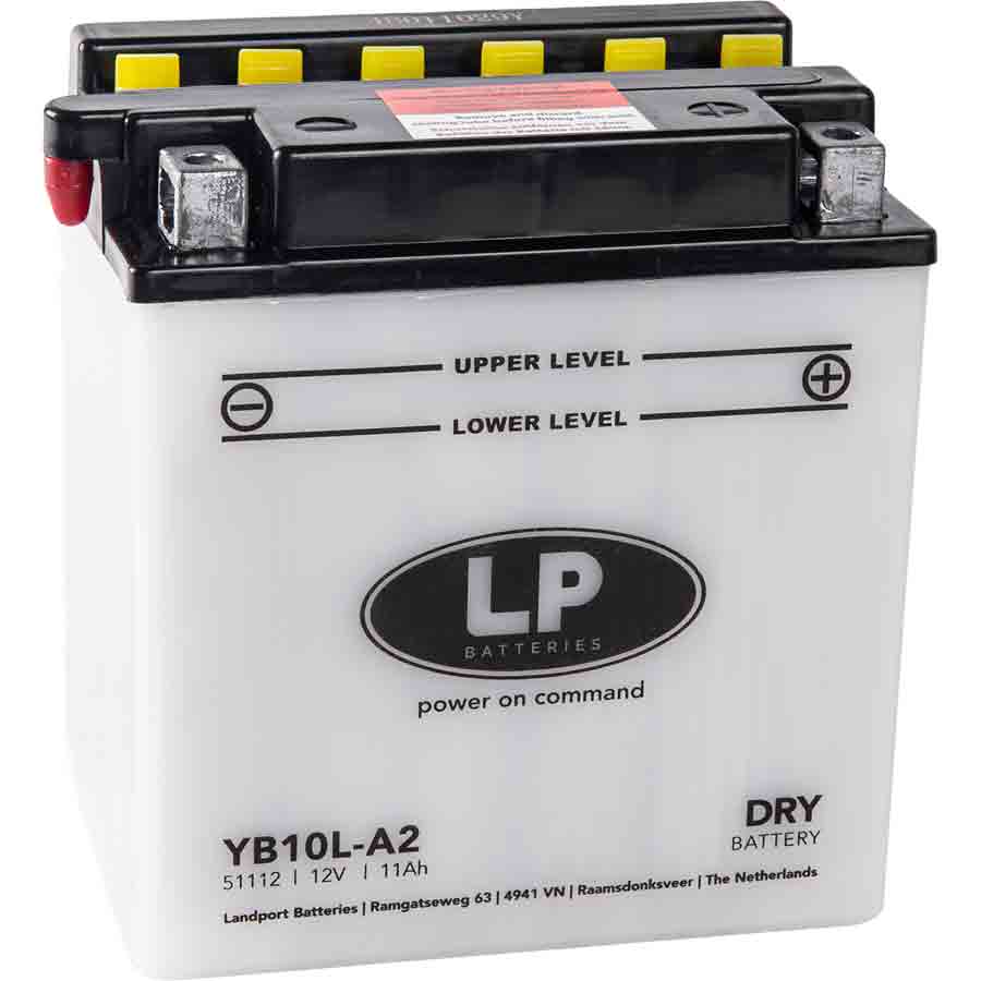 Landport YB10L-A2 Motorrad Batterie inkl. Befüllung Batteriesäure, 12V, 11Ah - ATU