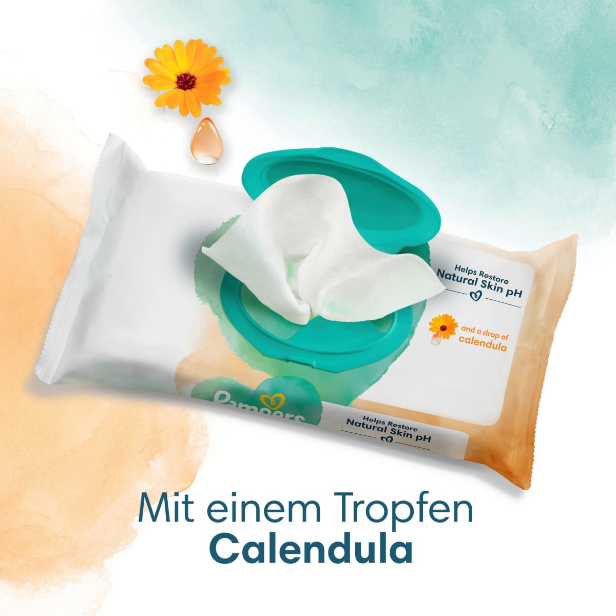 Feuchttücher Harmonie protect & care Calendula (4x44 St), 176 St