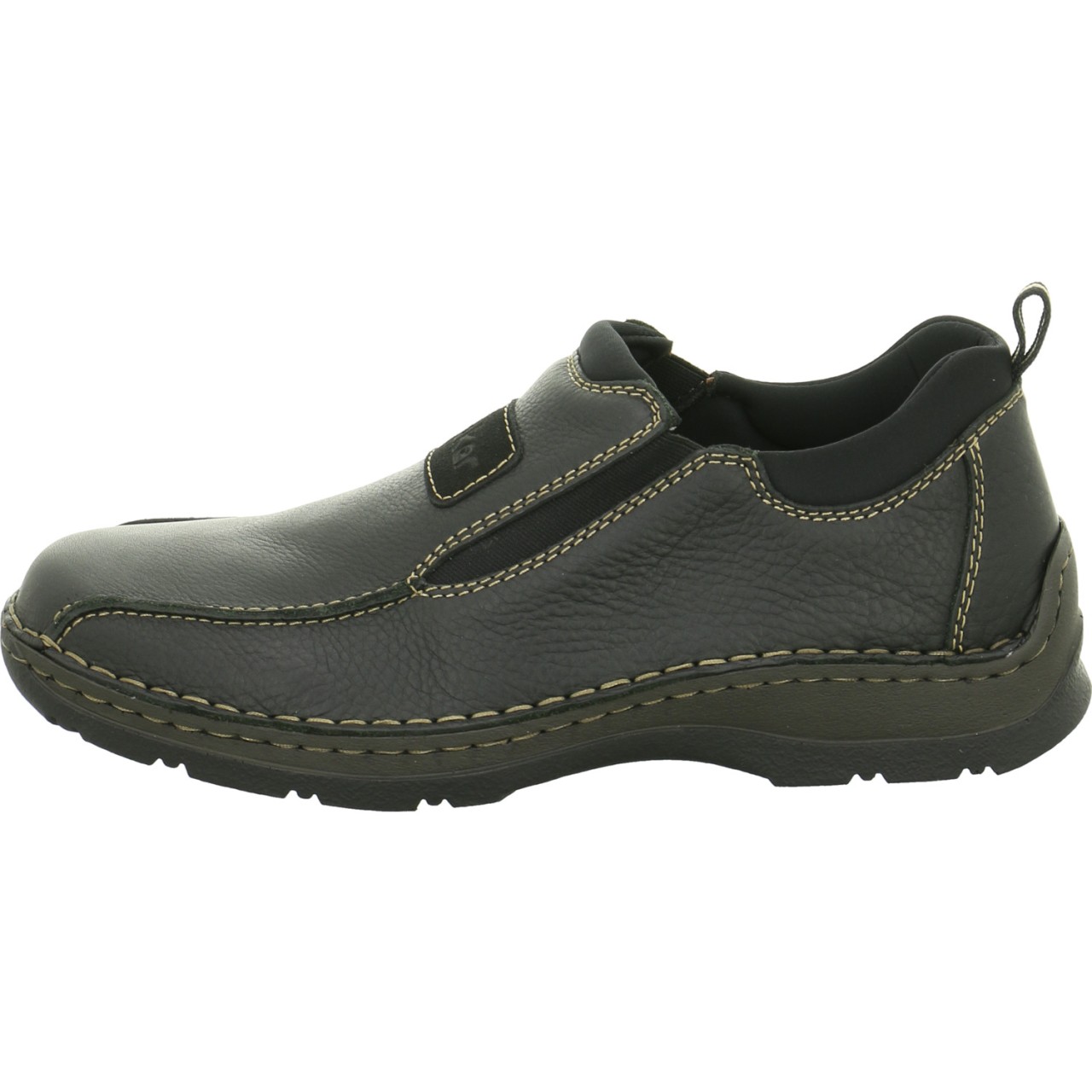 RIEKER Sportliche Slipper schwarz