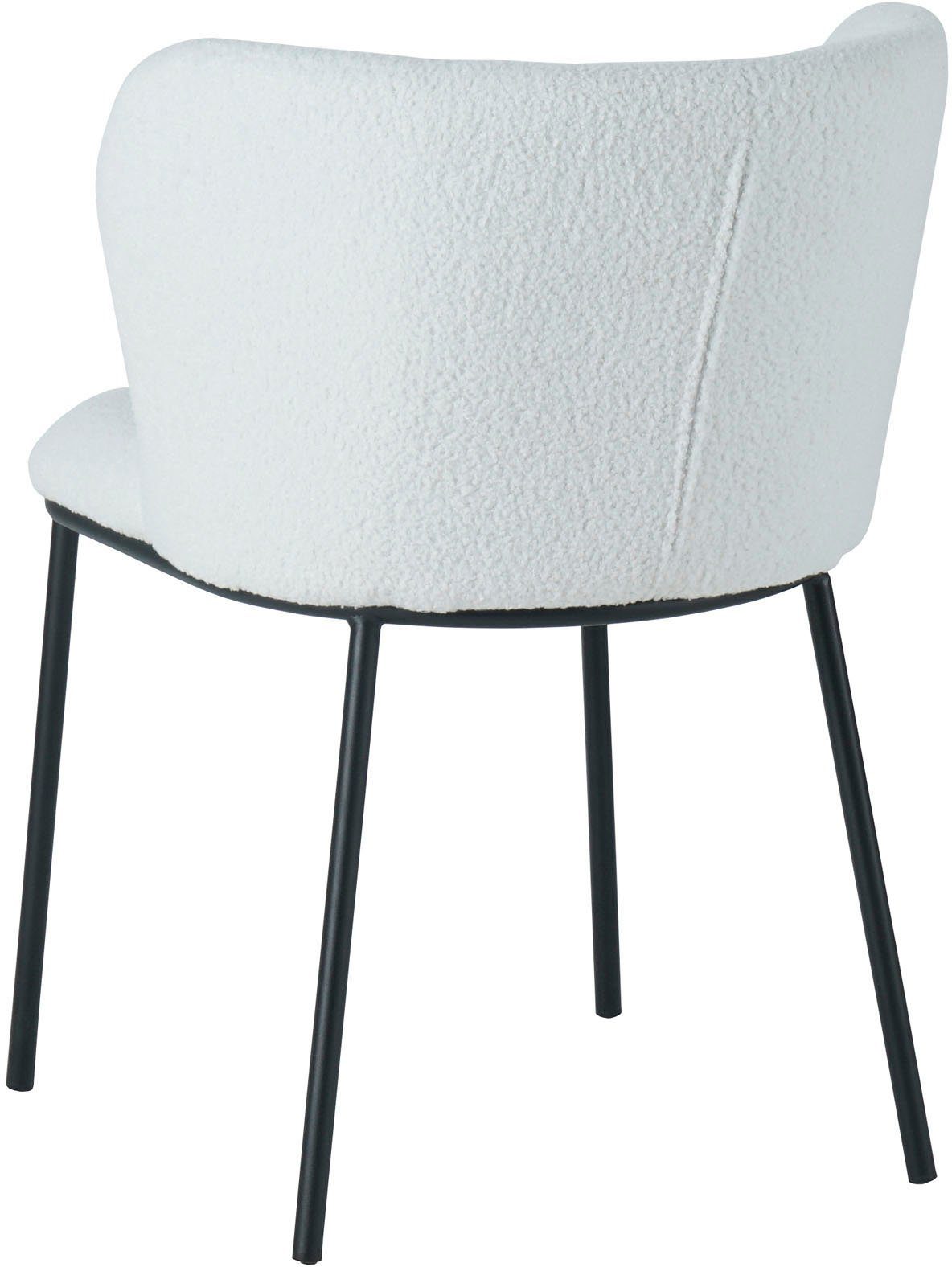 SalesFever 4-Fußstuhl (Set, 2 St), abgerundete Rückenlehne
