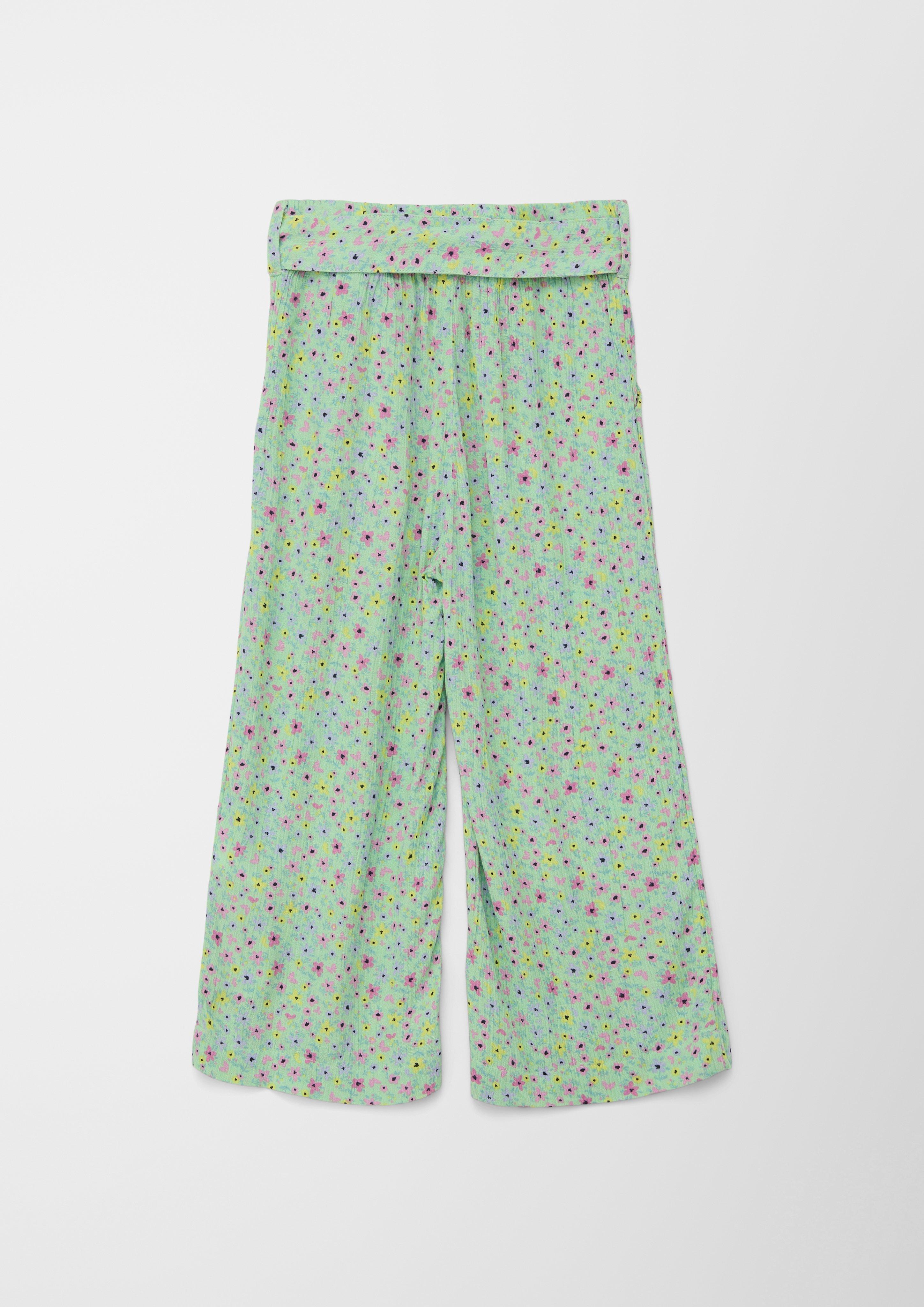 Wide-Leg Hose mit Allover-Print  2142102-72A2