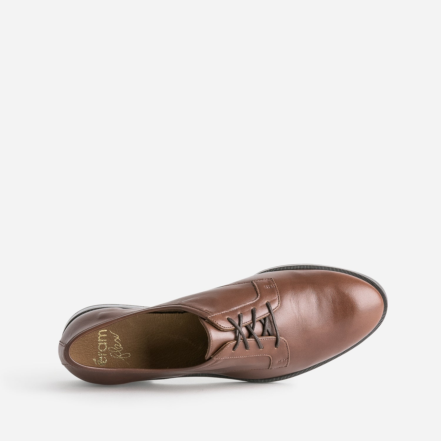 Derby ERAM FLEX marron en cuir
