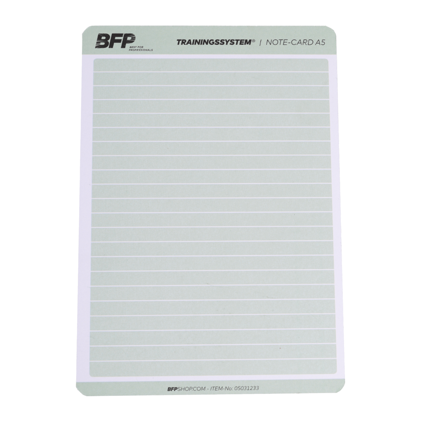 BFP Trainingssystem Note Cards DIN A5 | 50er Set