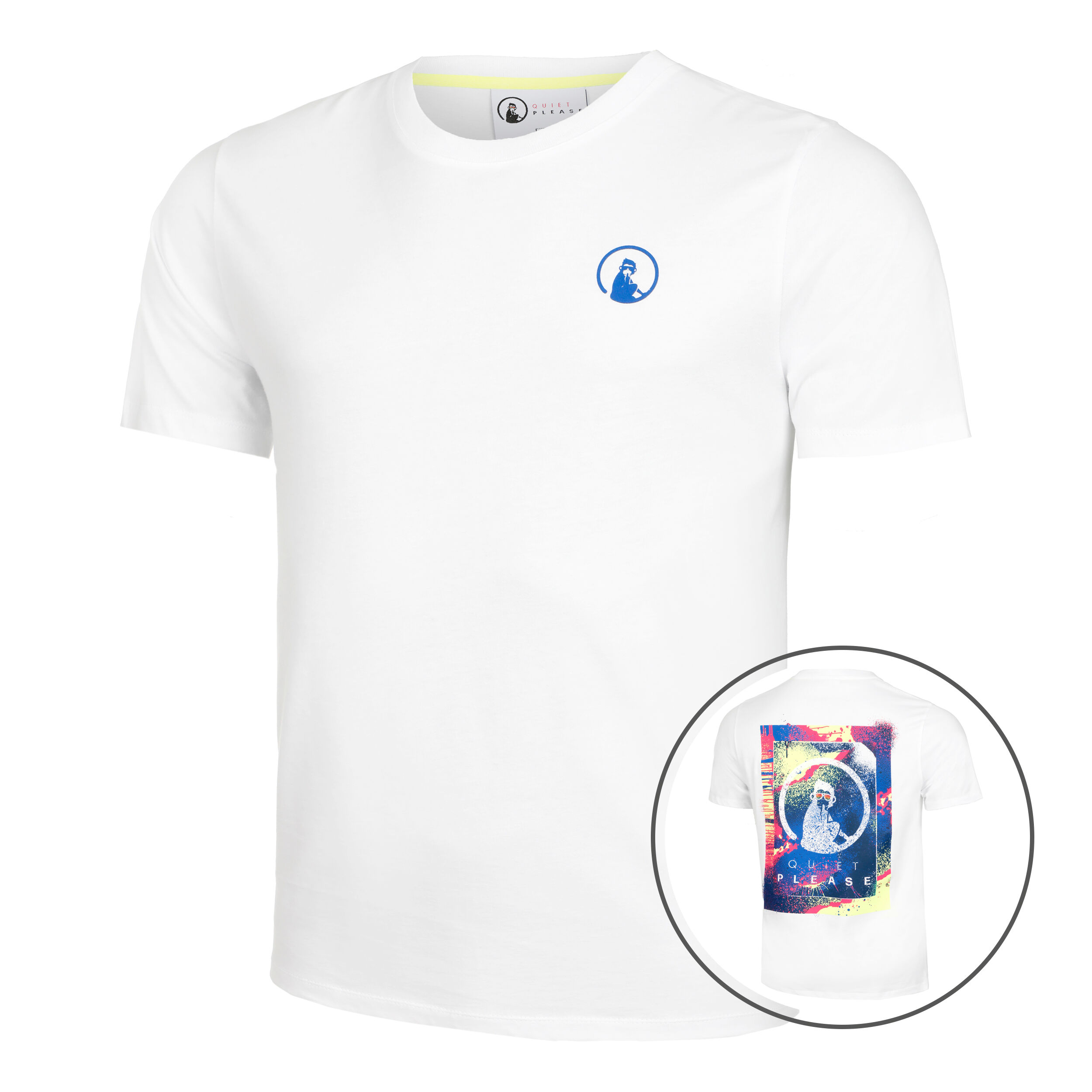 Flashy Backprint T-Shirt Herren - Weiß