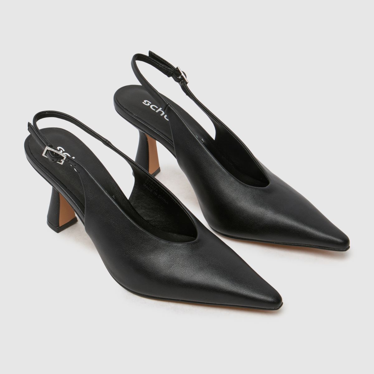 Schuh – Saber – Svarta högklackade slingback-skor