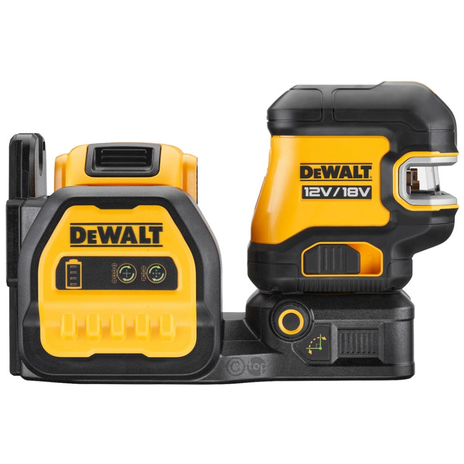 DeWalt DCE825NG18-XJ Αυτοεπιπεδούμενο λέιζερ 5 σημείων με σταυρωτή γραμμή, πράσινη δέσμη 12/18V, χωρίς μπαταρίες και φορτιστή