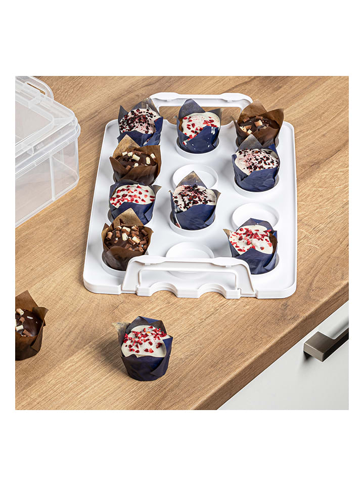 Chefware Muffin-Transportbox in Transparent - (B)34 x (H)11 x (T)26,5 cm günstig kaufen onesize