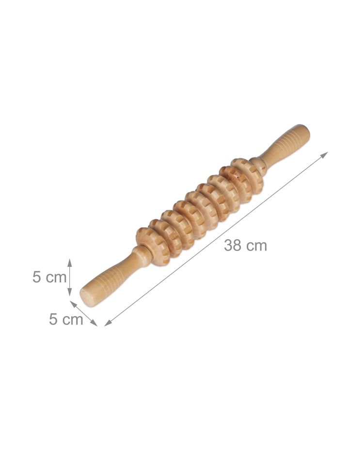 relaxdays 2 x Massage Roller in Natur günstig kaufen onesize