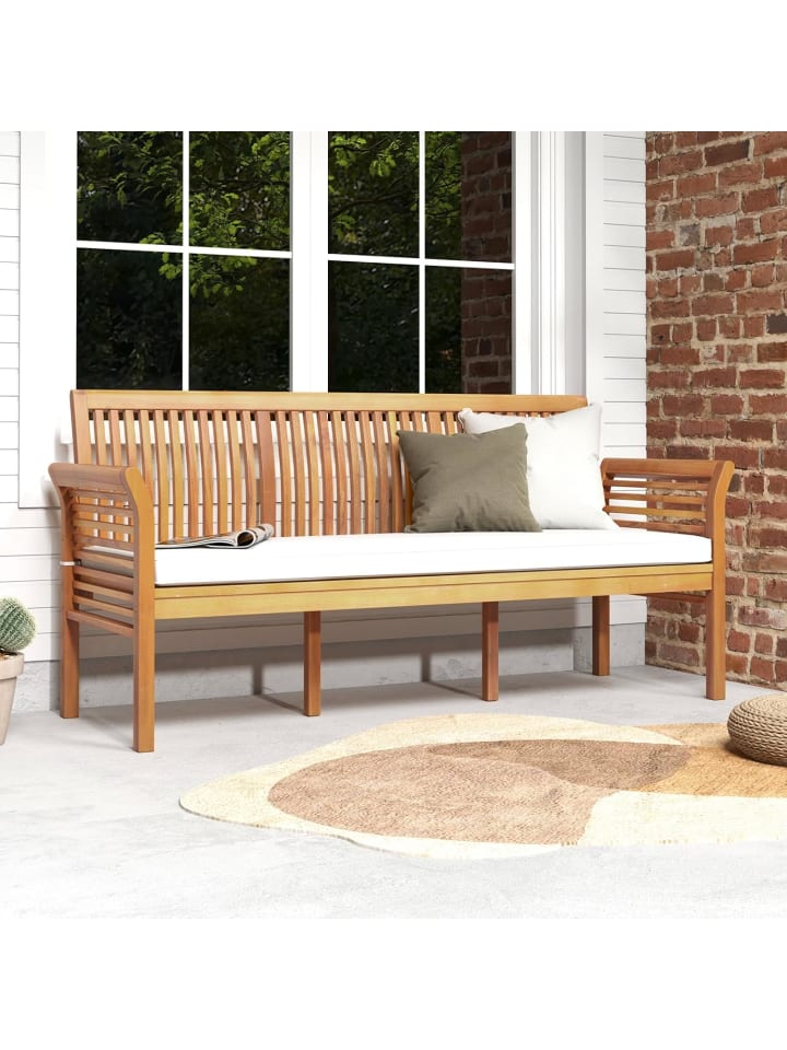 COSTWAY Gartenbank Akazienholz für 3 Personen in Beige günstig kaufen onesize