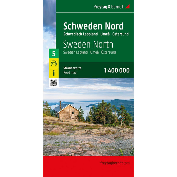 SCHWEDEN NORD, STRAßENKARTE 1:400.000, FREYTAG &  BERNDT