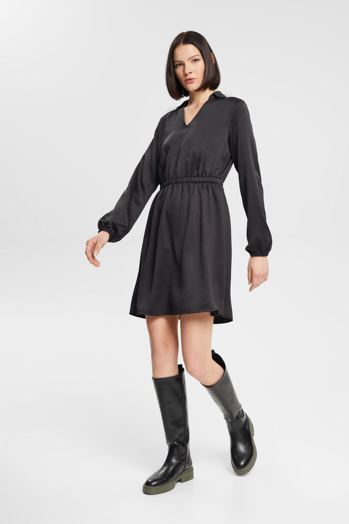 Minikleid mit Polokragen