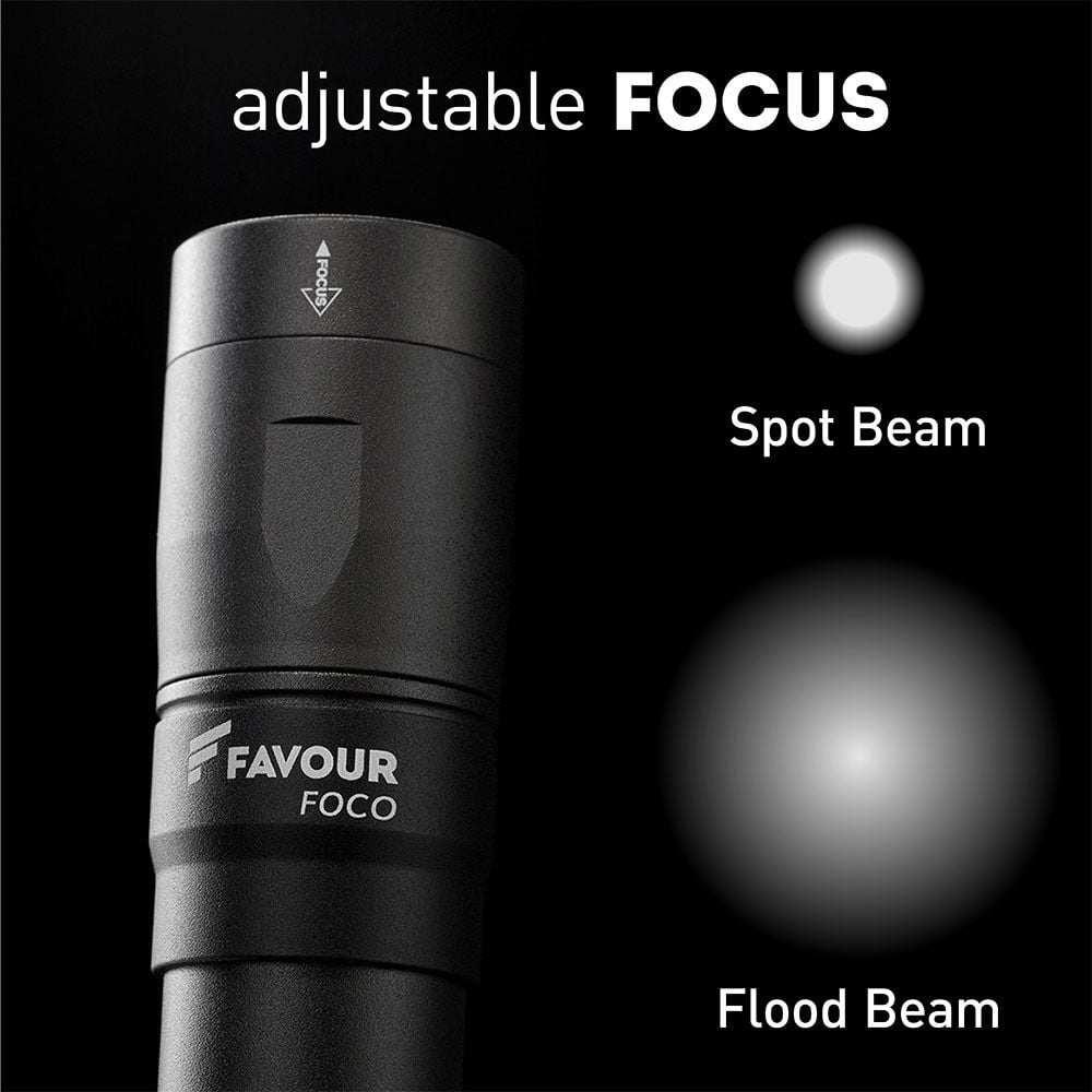 Favour T2117 Wiederaufladbare LED-Taschenlampe