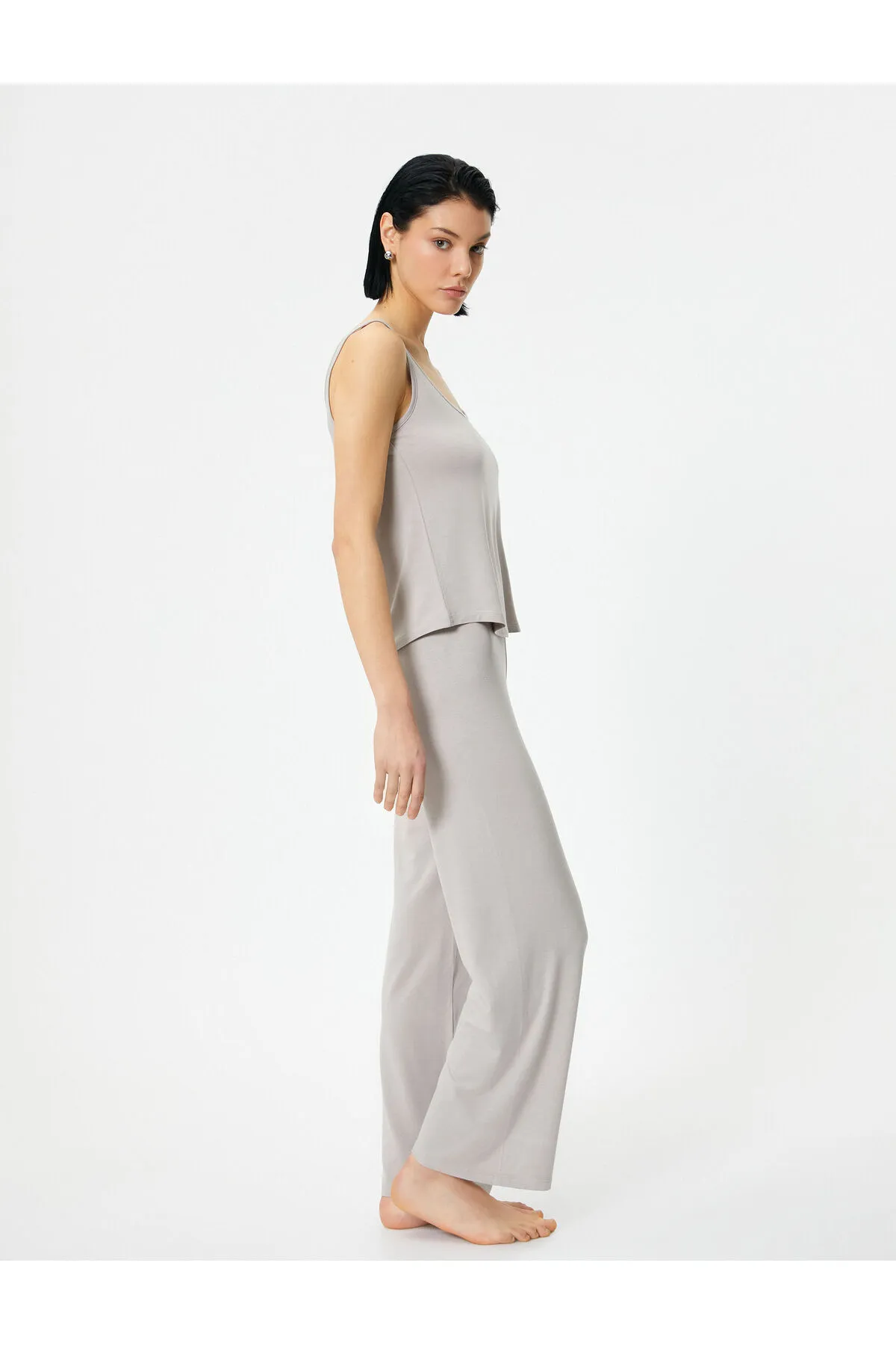 Koton  Pyjamahose aus Modal mit elastischem Bund und normalem Bein