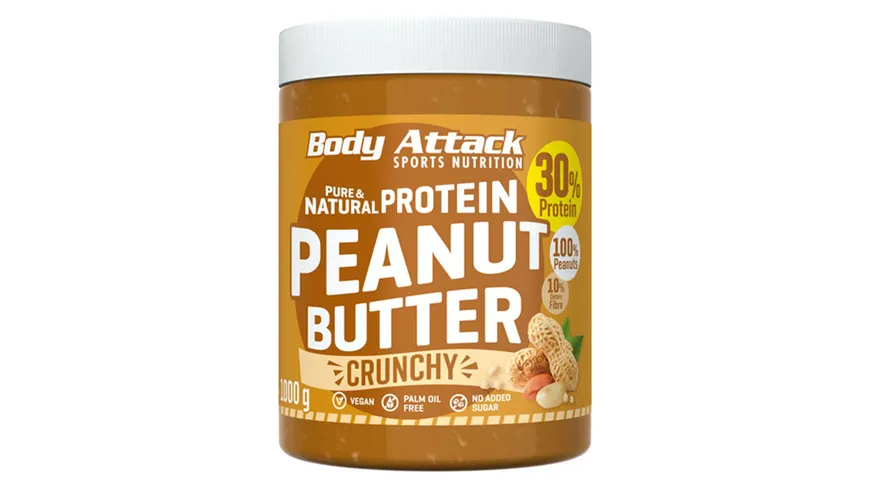 Body Attack Peanut Butter Crunchy 1000 g 1000 g