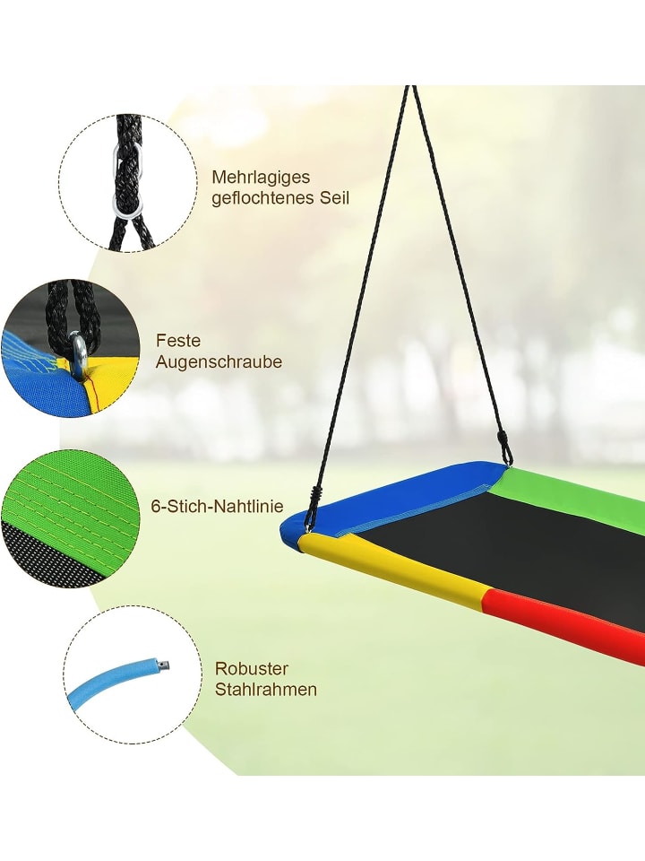 COSTWAY Nestschaukel in Bunt günstig kaufen 150 x 80 cm