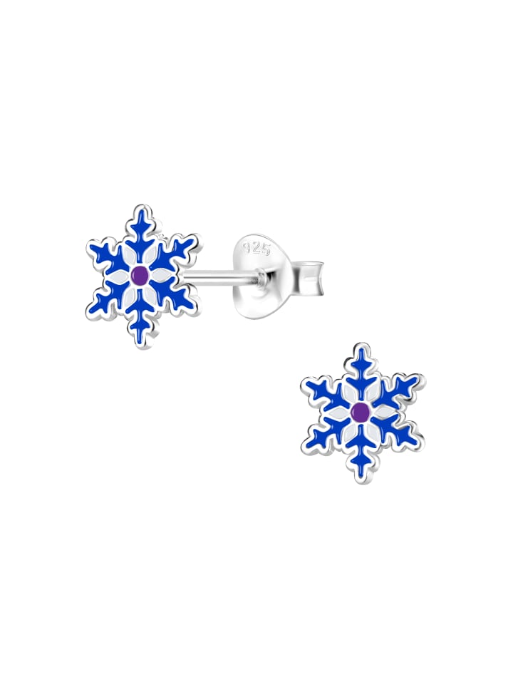 Alexander York Ohrstecker SCHNEEFLOCKE blau in 925 Sterling Silber, 2-tlg. günstig kaufen onesize