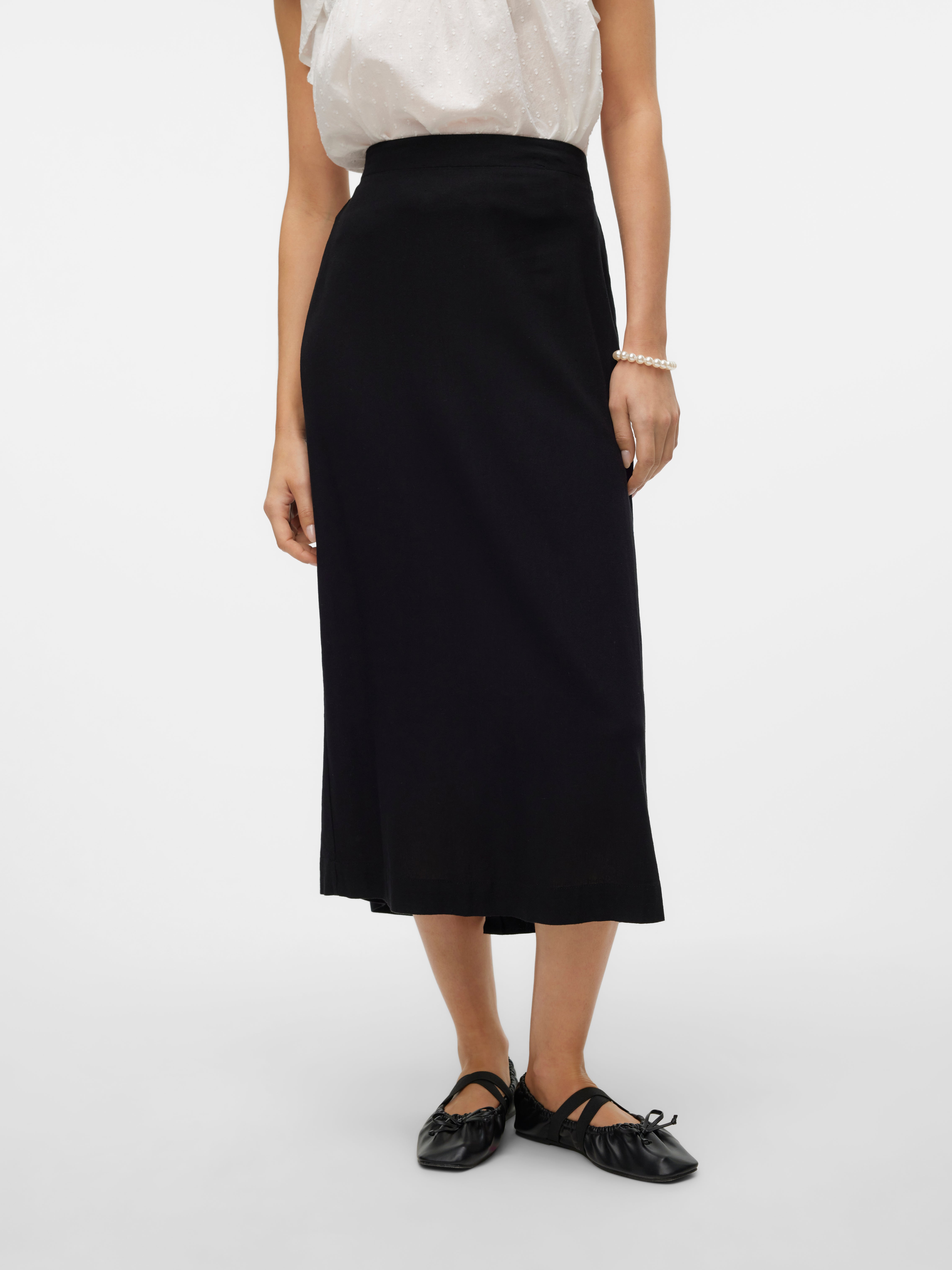 VMMYMILO Hohe Taille Langer Rock