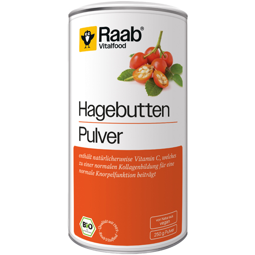 RAAB Vitalfood Hagebutte Bio Pulver  250 g  Pulver